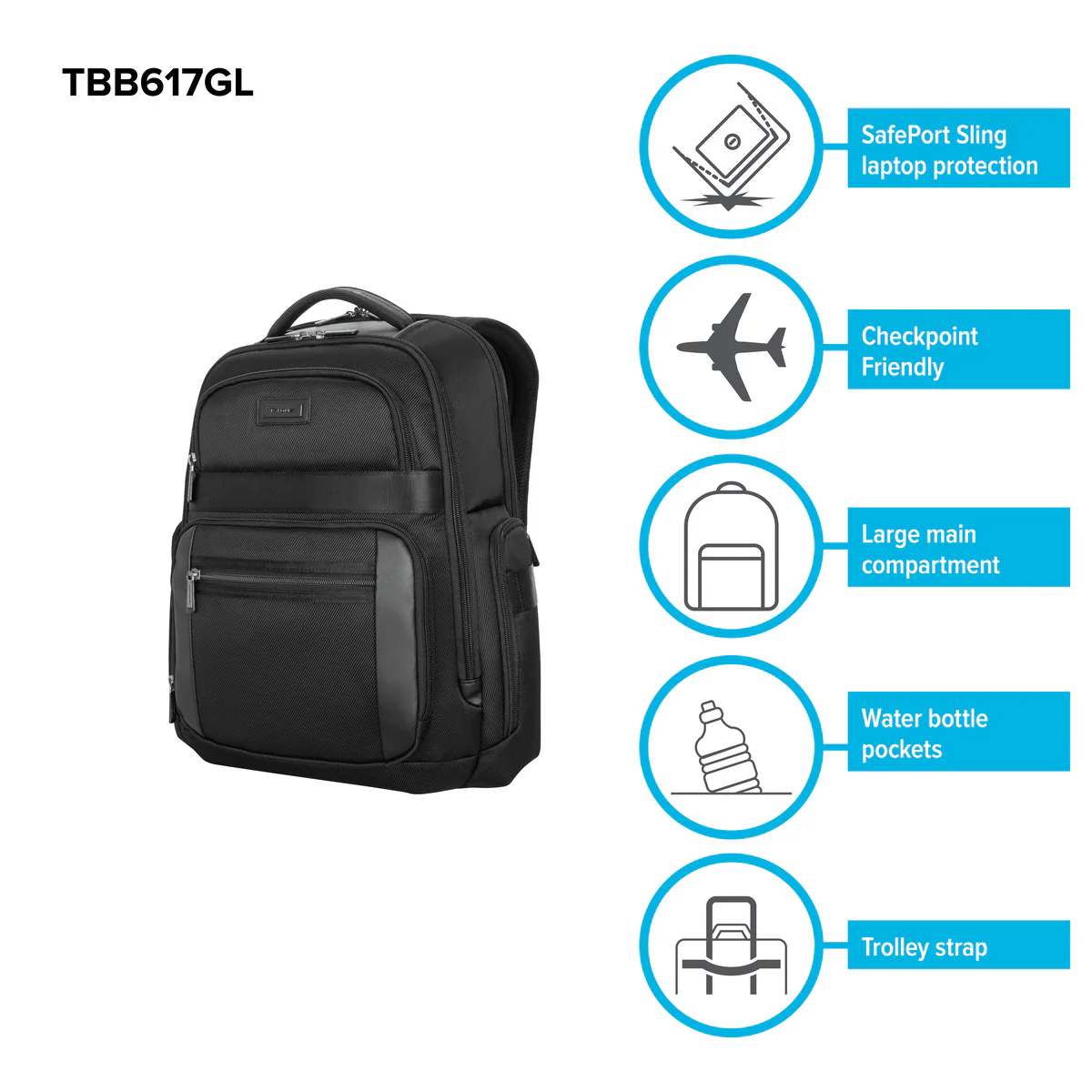 15" - 16" Mobile Elite Checkpoint-Friendly Backpack - Image 17