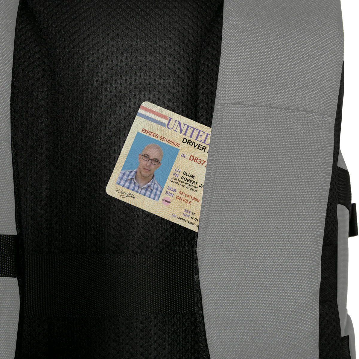 15-16” Terra EcoSmart® Backpack (Gray) - Image 10