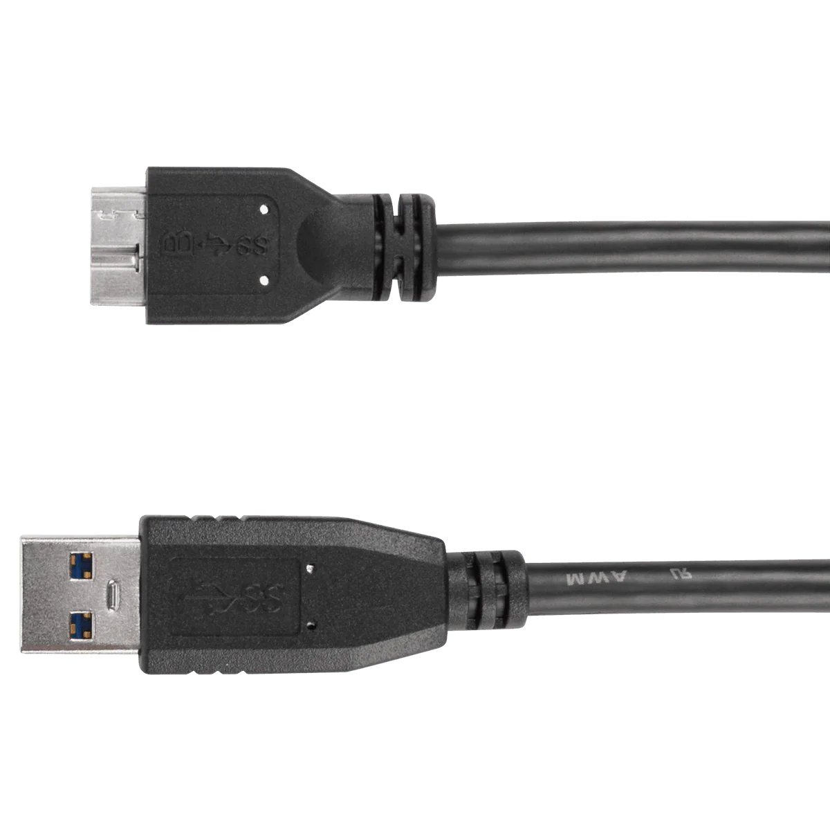 1M USB-A Male to micro USB-B Male Cable - Image 2