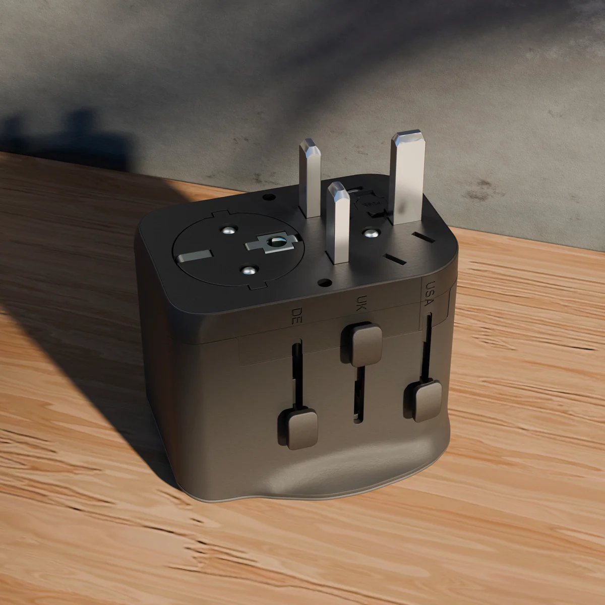 20W World Travel Adapter with USB Ports - Image 12
