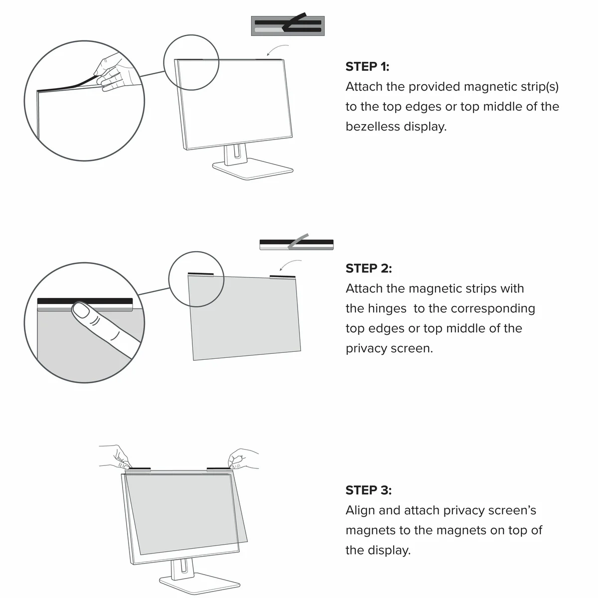 4Vu™ Privacy Screen for 24” Edge to Edge Infinity Monitors (16:9) - Image 4