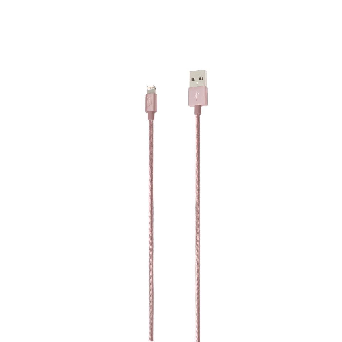 iStore Lightning Charge 4ft (1.2m) Braided Cable (Rose Gold) - Image 3