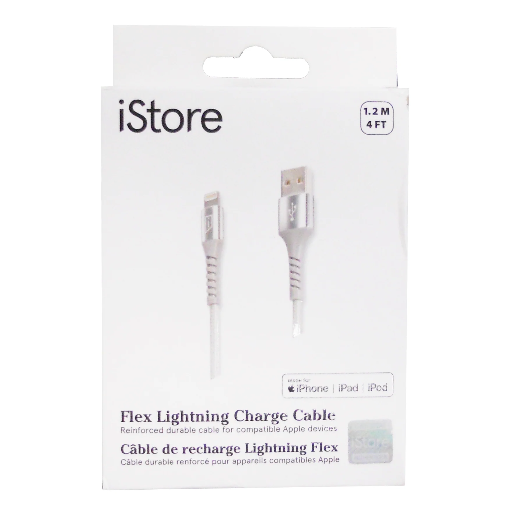 iStore Flex Lightning Charge 4ft (1.2m) Reinforced Cable - Image 3