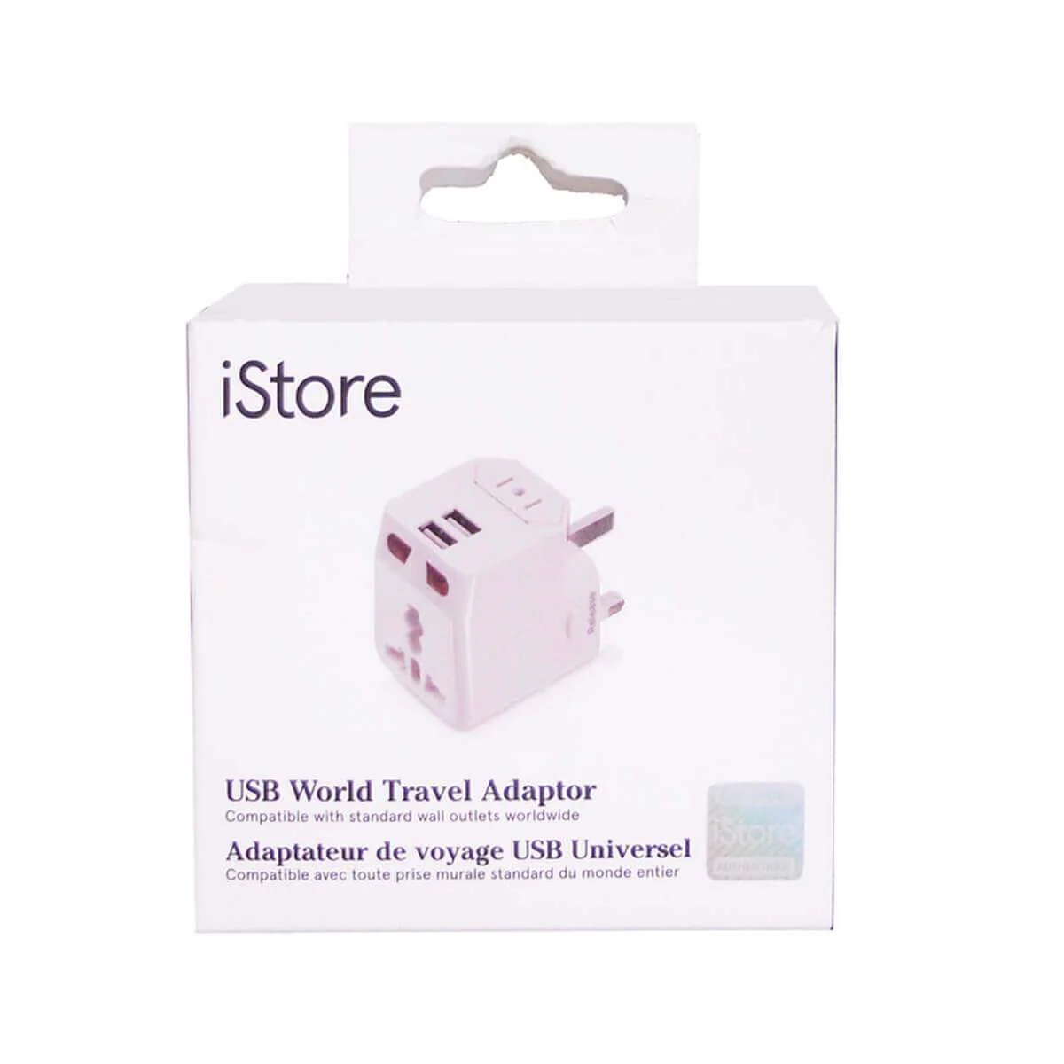 iStore World Travel Adapter with Dual USB Charging Ports - Image 4