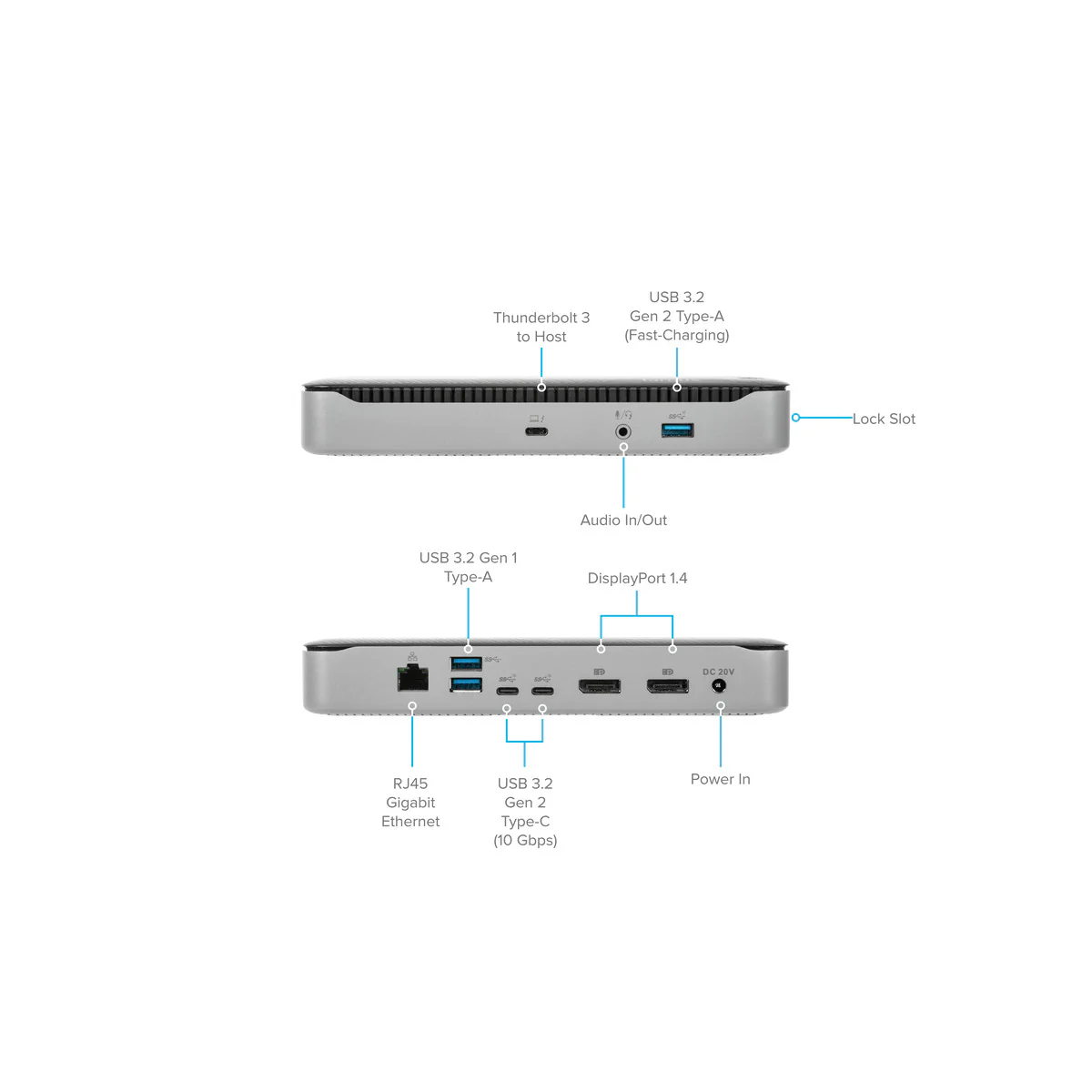 Thunderbolt™ 3 DV4K Docking Station with 85W Power Delivery - Image 13